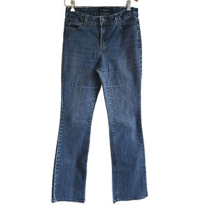 NINE WEST Blue Stretch Long West End Bootcut Woman's Jeans Size 8/ 28